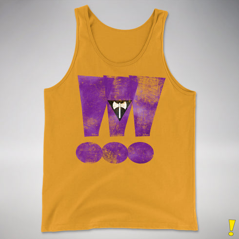Lesbian Labrys Pride Grunge Exclamation Points Premium Tank Top - Gold
